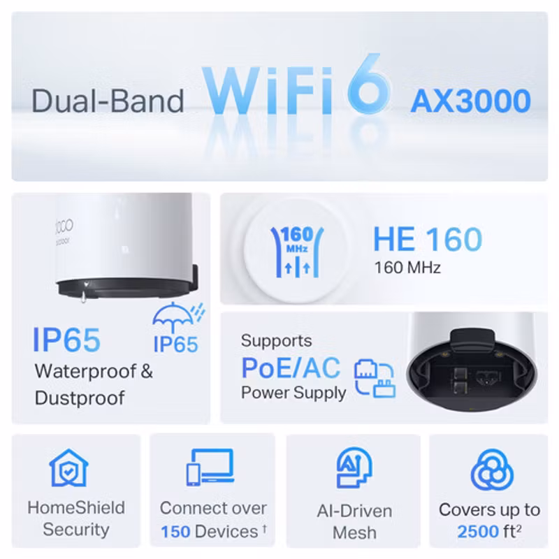   TP-Link Deco X50-Outdoor V1  Wi-Fi-system Router Wi-Fi 6   