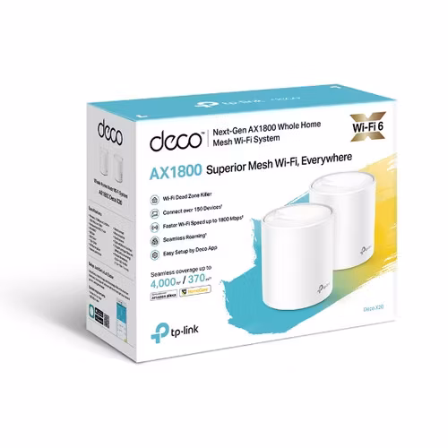 TP-Link Deco X20 (2-pack) Mesh-router Wifi 6