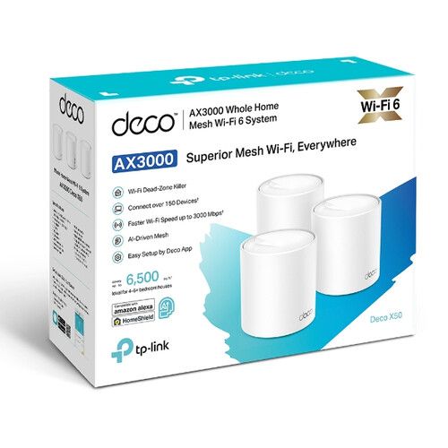TP-Link Deco X50 (3-pack) Mesh Router Wifi 6