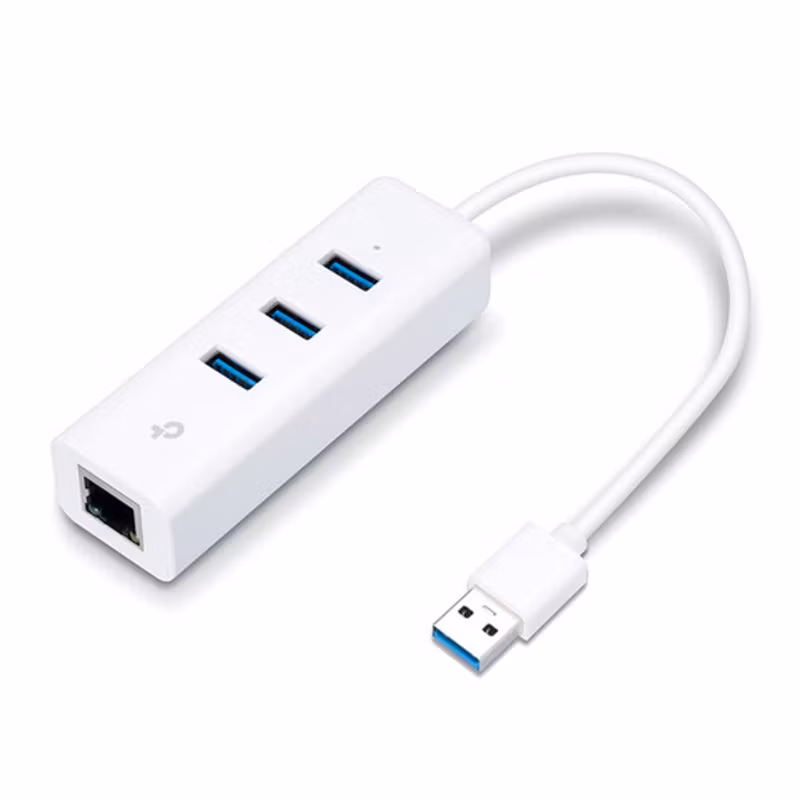 TP-Link UE330 USB Nätverksdapter med USB-hub