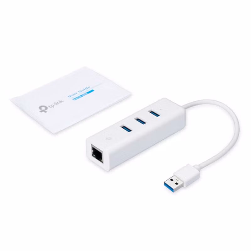 TP-Link UE330 USB Nätverksdapter med USB-hub