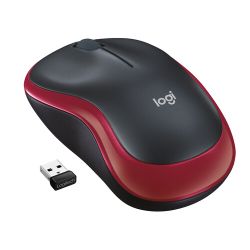 Logitech Trådlös Mus M185 Röd