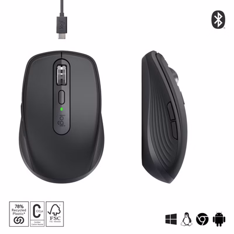 Logitech MX Anywhere 3S, mus (grafit)