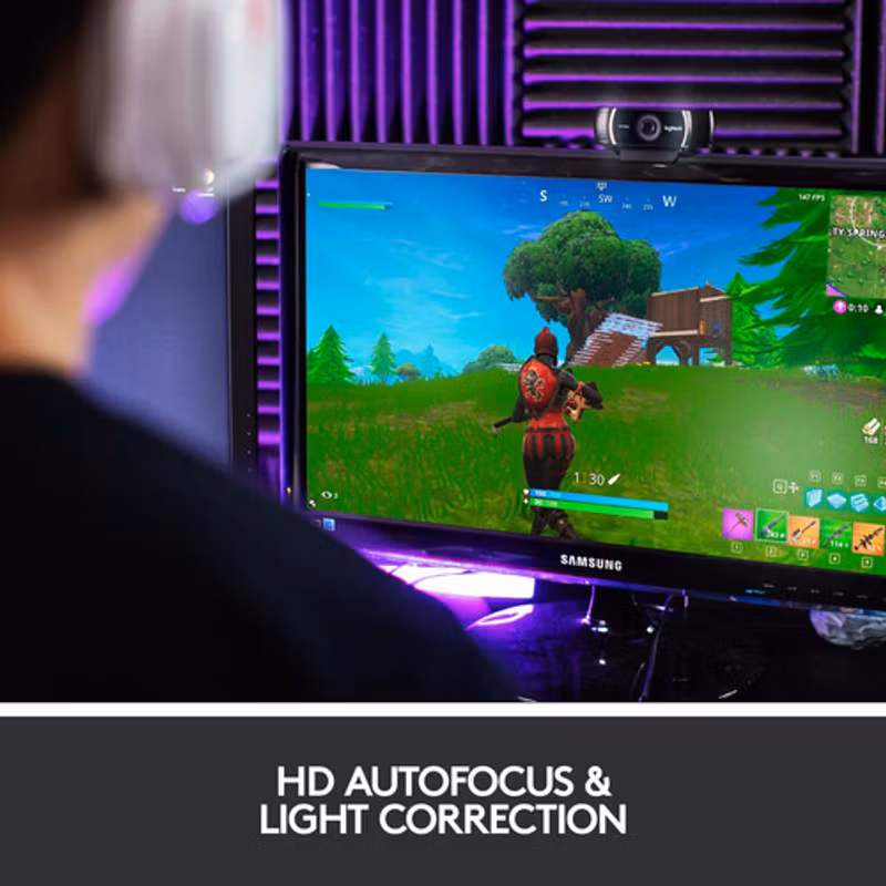 Logitech C922 Pro Stream webbkamera - svart