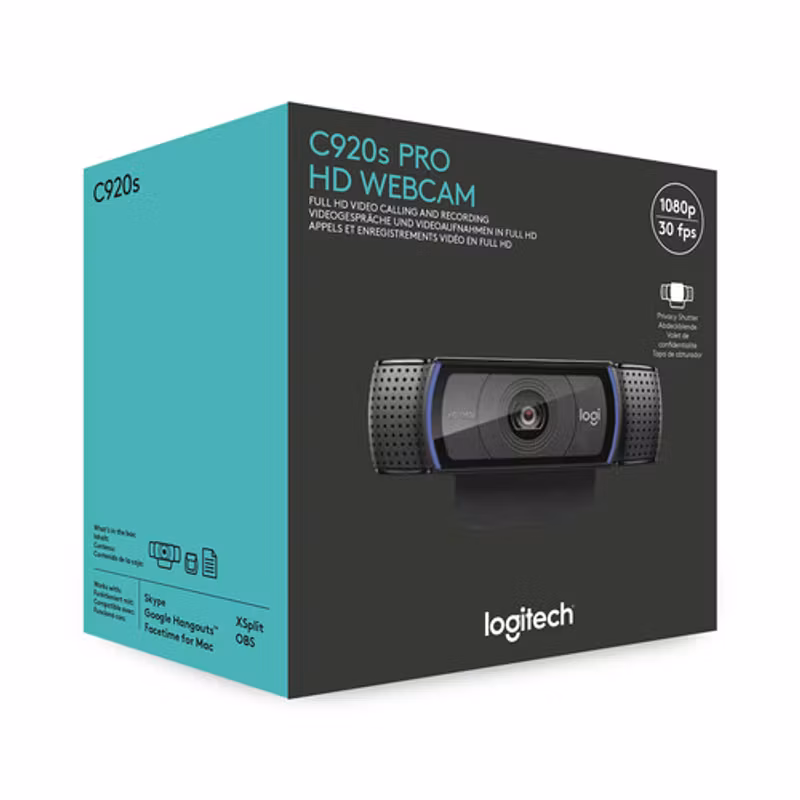 Logitech C920S HD Pro Webbkamera