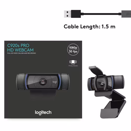 Logitech C920S HD Pro Webbkamera
