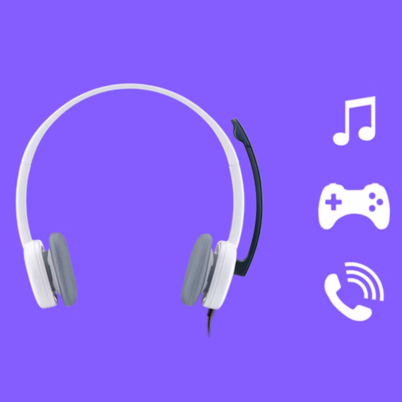 Logitech Stereo Headset H150 Vit