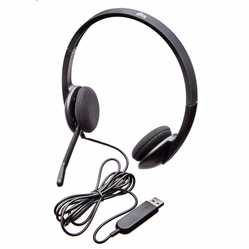 Logitech stereohörlur H340 (svart)