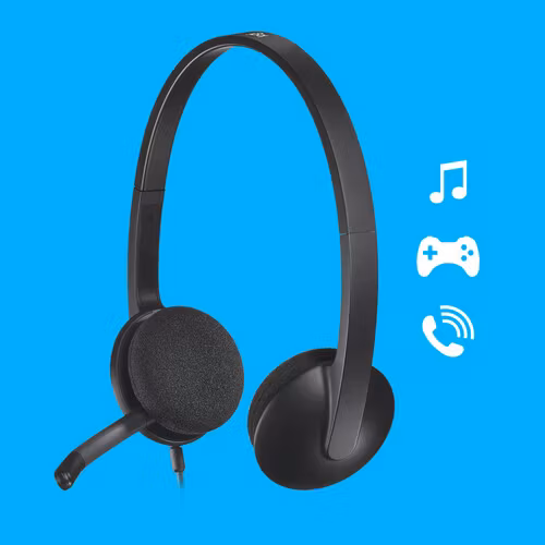 Logitech Stereo Headset H340 black