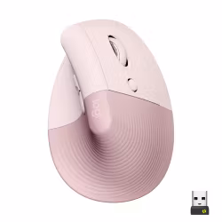 Logitech Lift Vertical Ergonomic Mouse Pink