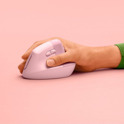 Logitech Lift Vertical Ergonomic Mouse Pink