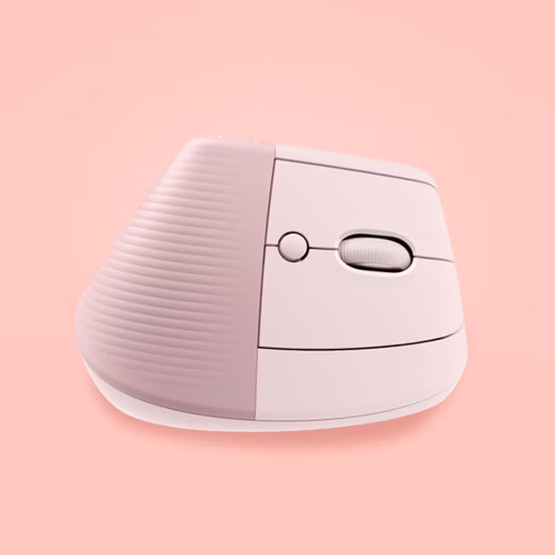 Logitech Lift Vertical Ergonomic Mus Rosa