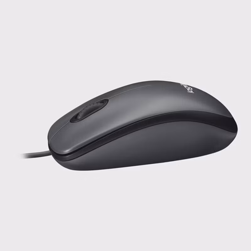 Logitech M100 Trådbunden Mus Svart