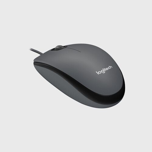 Logitech M100 Trådbunden Mus Svart