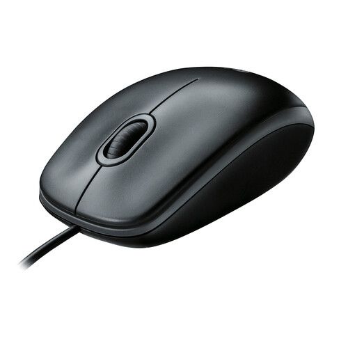Logitech M100 Trådbunden Mus Svart