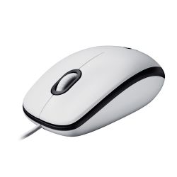 Logitech M100 Trådbunden Mus Vit