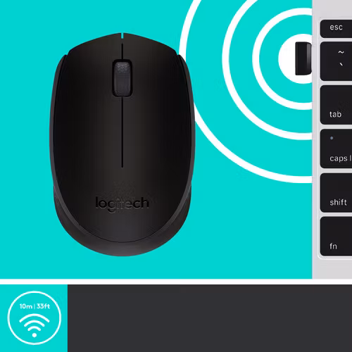 Logitech M171 trådlös mus Svart