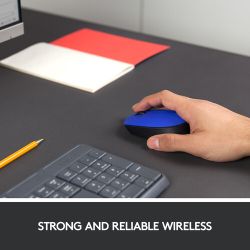 Logitech M171 Trådlös Mus Svart och Blå