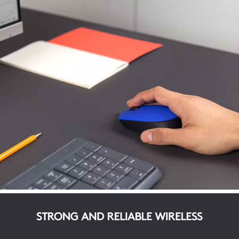 Logitech M171 trådlös mus blå