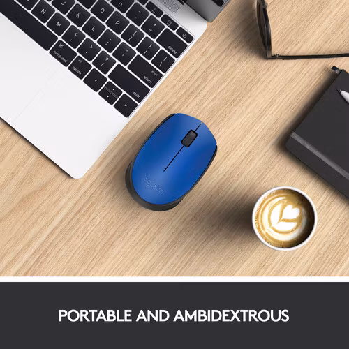 Logitech M171 Trådlös Mus Svart och Blå