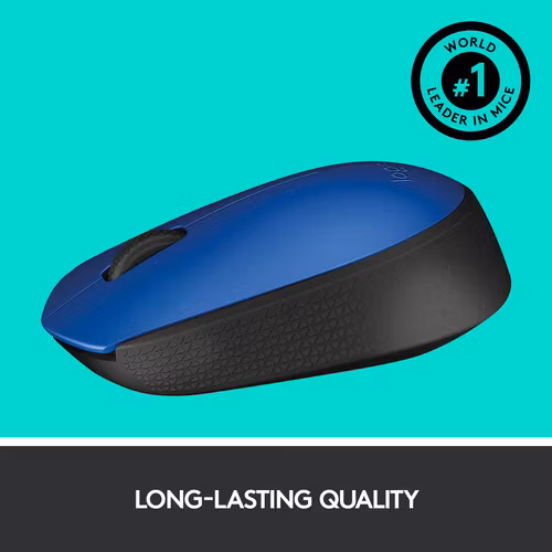 Logitech M171 Trådlös Mus Svart och Blå