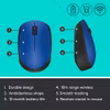 Logitech M171 trådlös mus blå