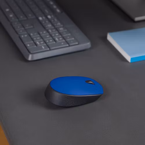 Logitech M171 Trådlös Mus Svart och Blå