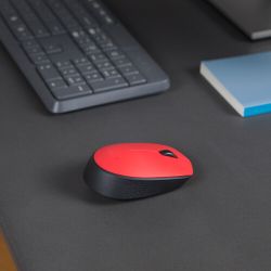 Logitech M171 Trådlös Mus Svart och Röd