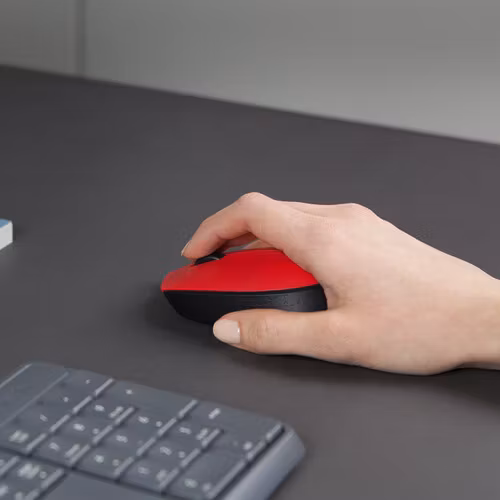 Logitech M171 Trådlös Mus Svart och Röd
