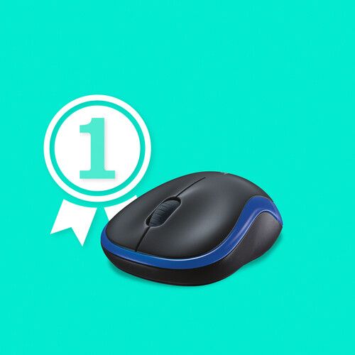 Logitech Trådlös Mus M185 Blå