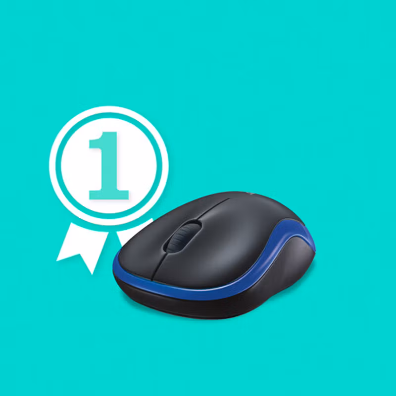 Logitech WL-mus M185 blå