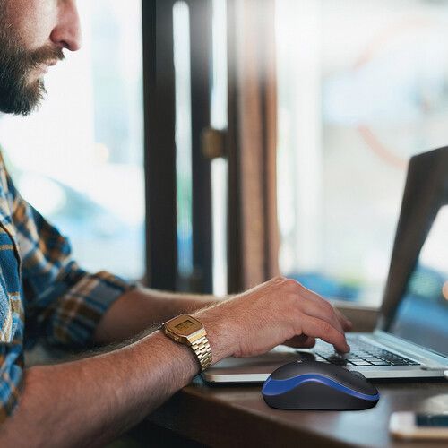 Logitech Trådlös Mus M185 Blå