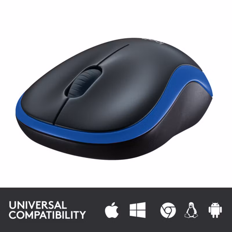 Logitech WL-mus M185 blå