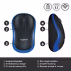 Logitech WL-mus M185 blå