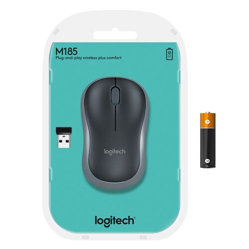 Logitech Trådlös Mus M185 Blå