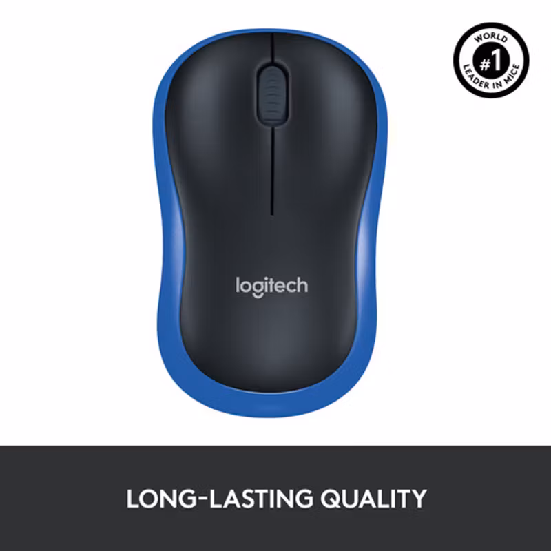Logitech WL-mus M185 blå