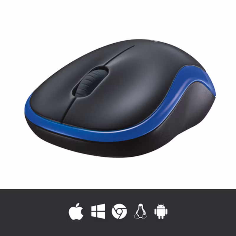 Logitech WL-mus M185 blå