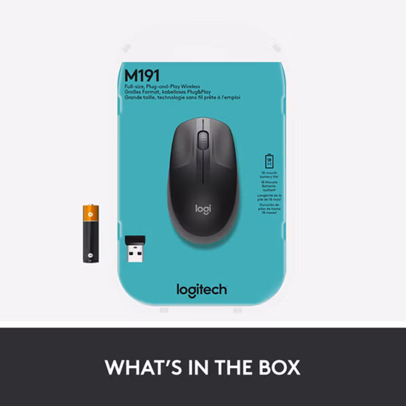 Logitech M190 Mus Black / Anthracite