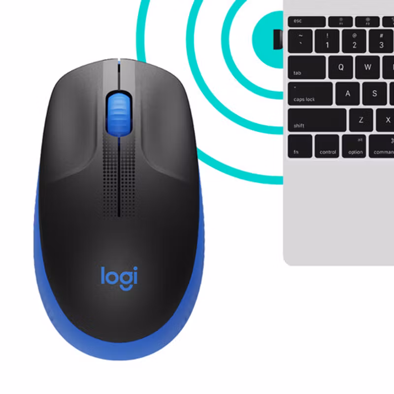 Logitech M190 mus RF trådlös optisk 1000 DPI för både vänster- och högerhänta