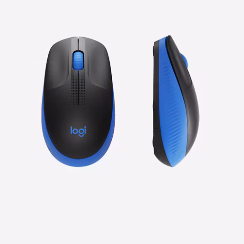 Logitech M190 mouse RF Wireless Optical Svart/Blå