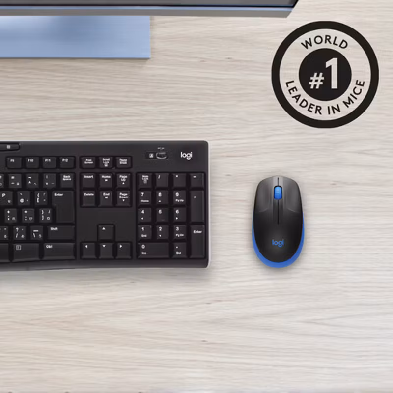 Logitech M190 mus RF trådlös optisk 1000 DPI för både vänster- och högerhänta