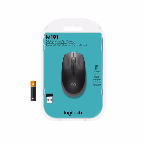 Logitech M190 mouse Svart/ Grå