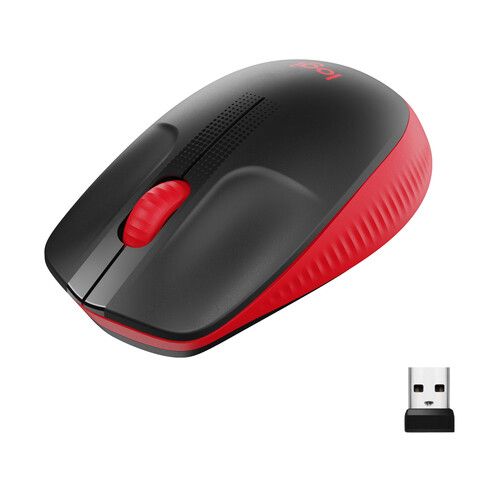 Logitech M190 mouse RF Wireless Optical Röd