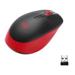 Logitech M190 mouse RF Wireless Optical Röd