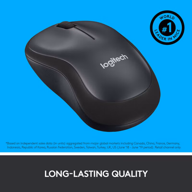 Logitech M220 Silent Mouse Black