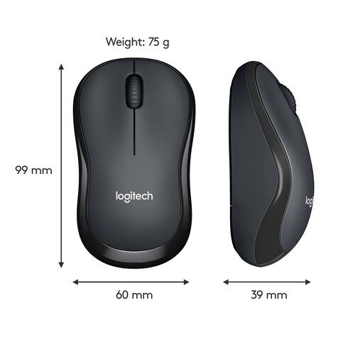 Logitech M220 Silent Mouse Black