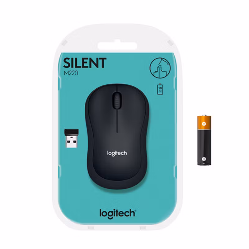 Logitech M220 Silent Mouse Black