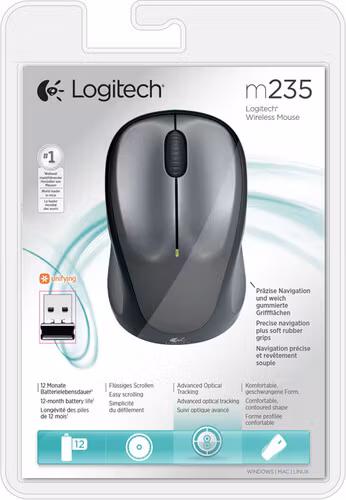 Logitech M235 Trådlös Mus black/grey