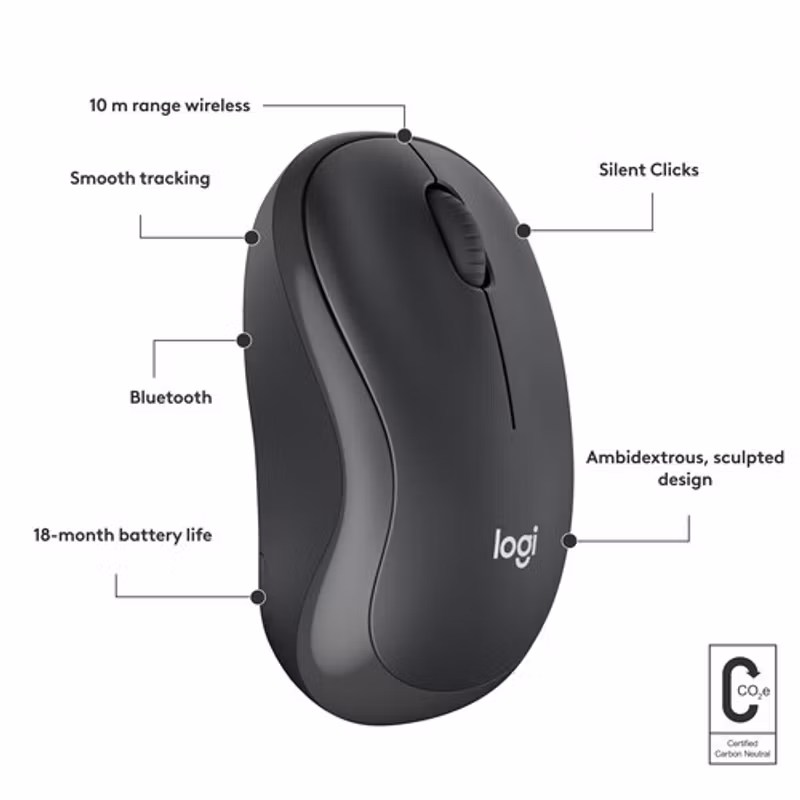 Logitech M240 Silent Mus Grafit
