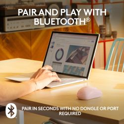 Logitech M240 Silent Mus Pink
